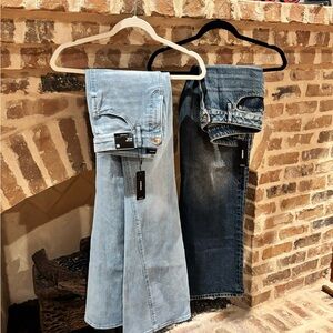 2 Pair of Express Women's Blue Jeans NWT